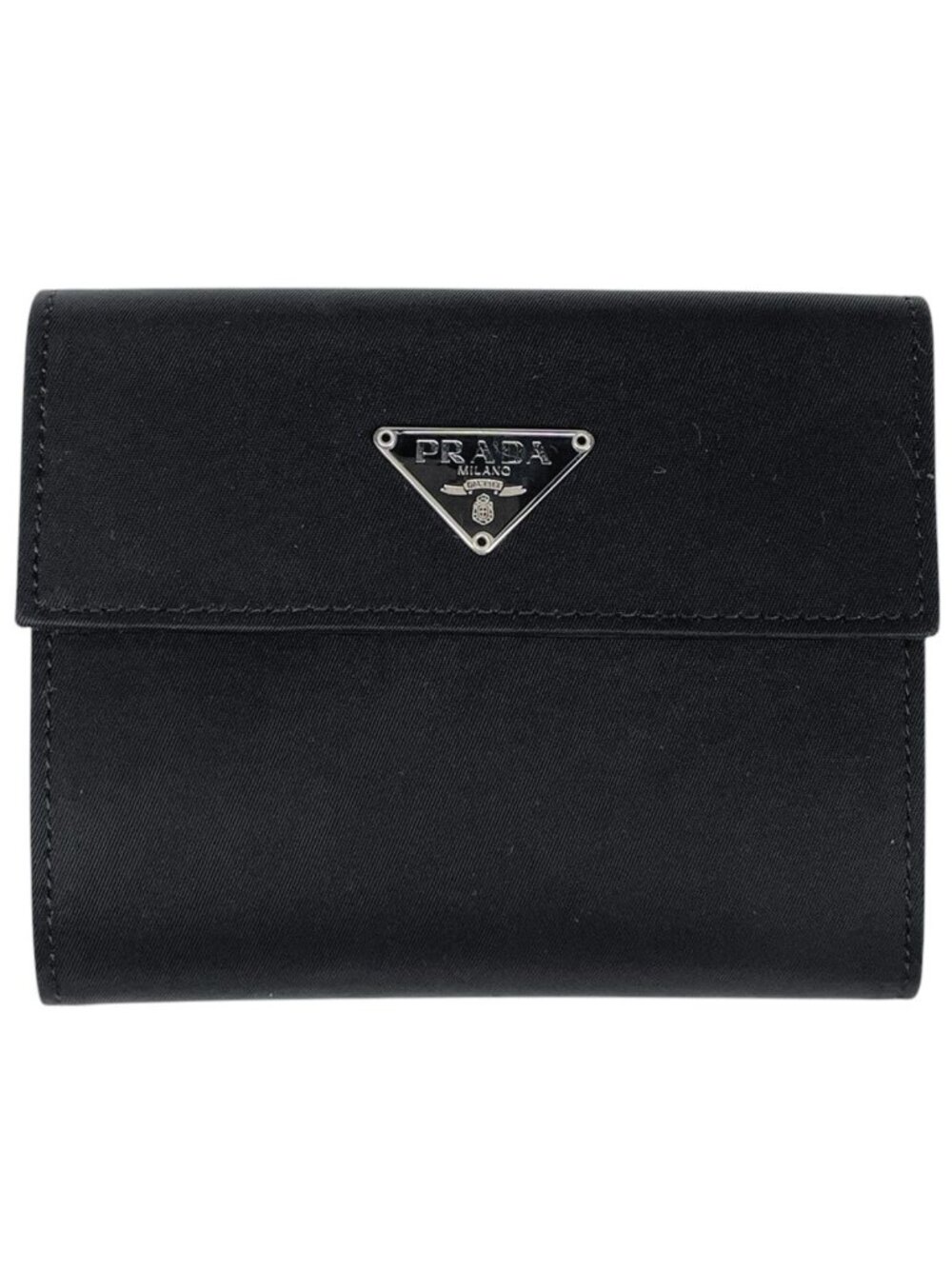 Prada Trifold Wallet Nylon Nero